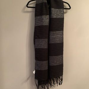 Black and silver scarf